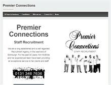 Tablet Screenshot of premier-connections.co.uk